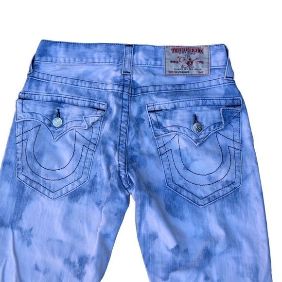 RARE True Religion Jeans Size 31 STRAIGHT Blue - Picture 10 of 10